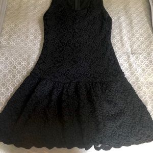 Alice + Olivia black lace dress